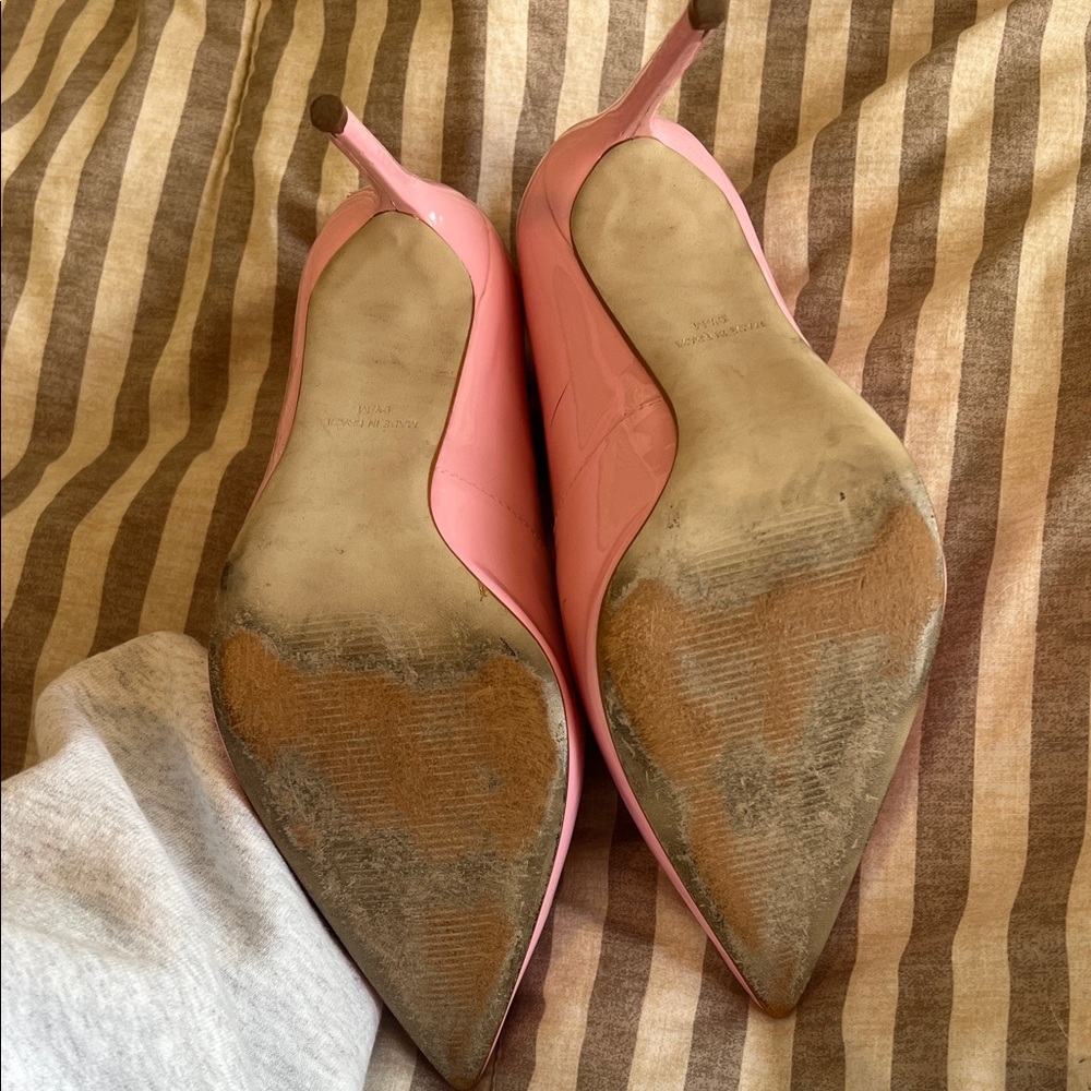 Steve Madden Glossy Pink Heels - Picture 3 of 3